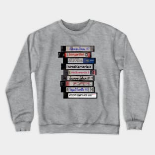 80s VHS Wrestling Tapes Crewneck Sweatshirt